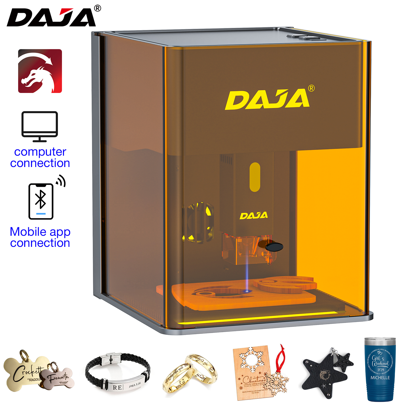Fiber Laser Cutting Machine - DAJA DJ6 Pro Mini Laser Engraving