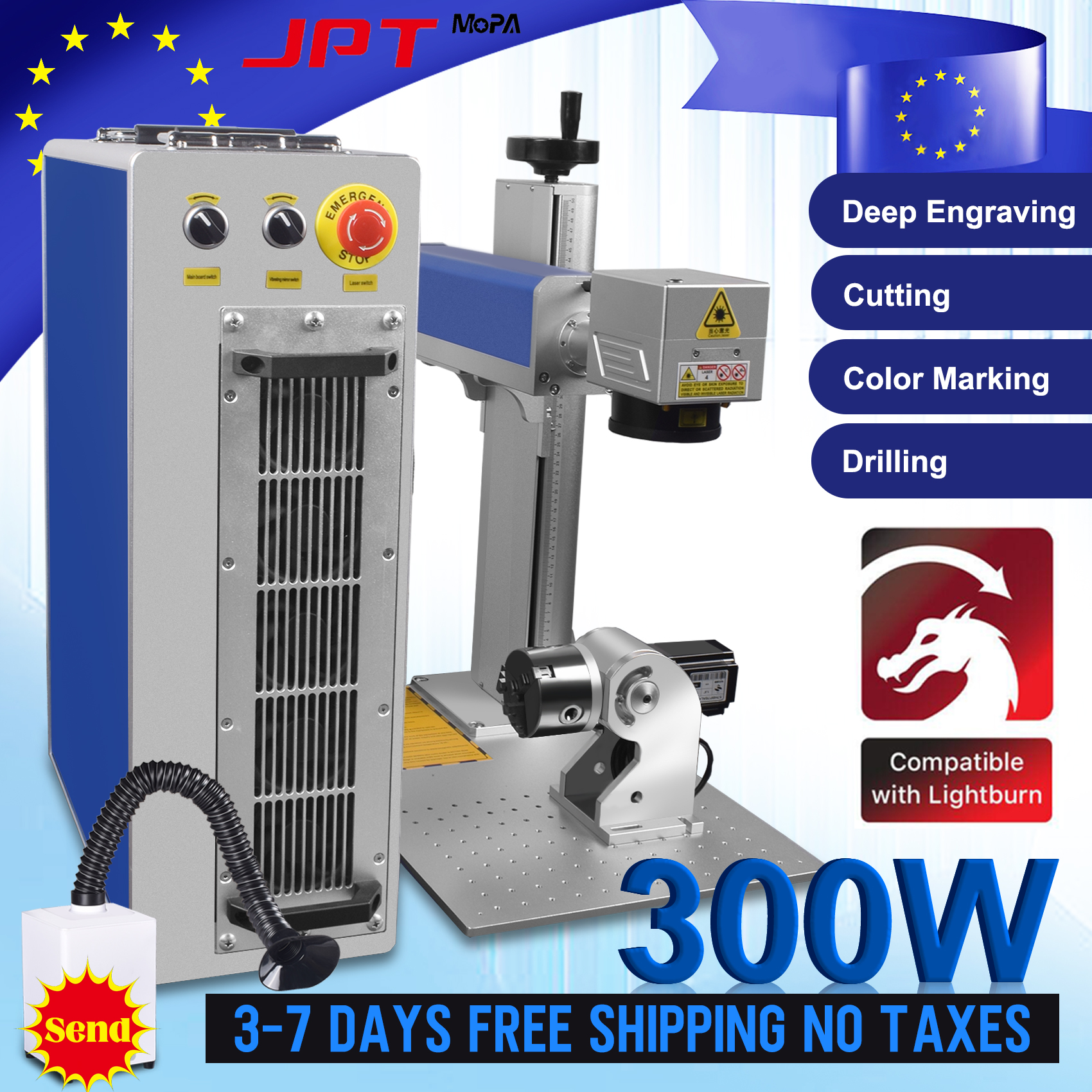 Industrial Laser Equipment - JPT Mopa Laser Marking Machine with