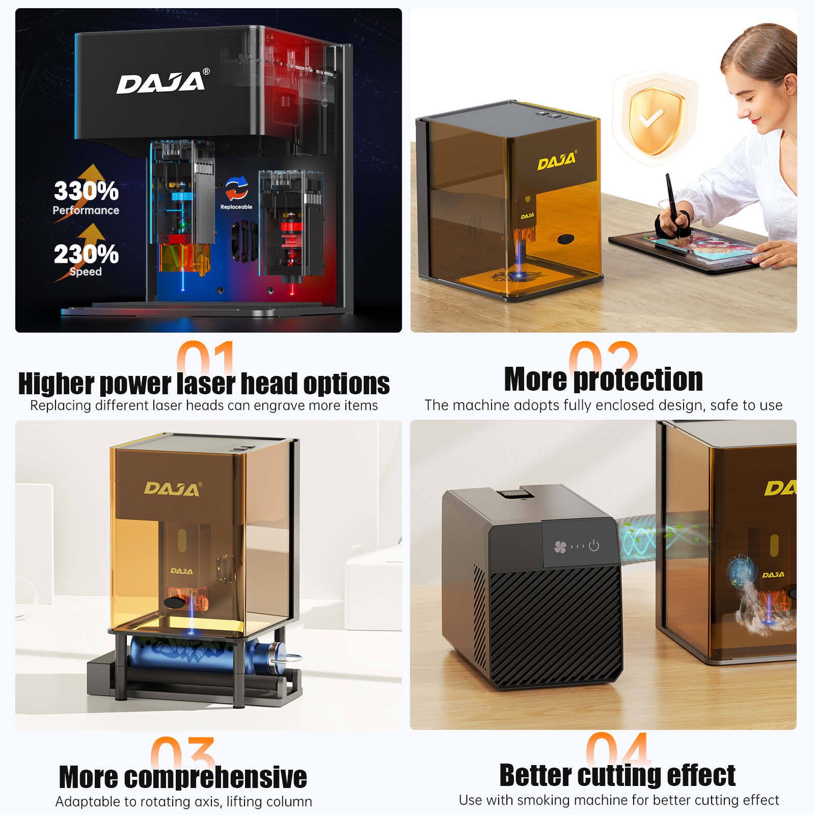 DAJA DJ6 Pro Mini Laser Engrav - Fiber Laser Cutting Machine ulasan dan harga