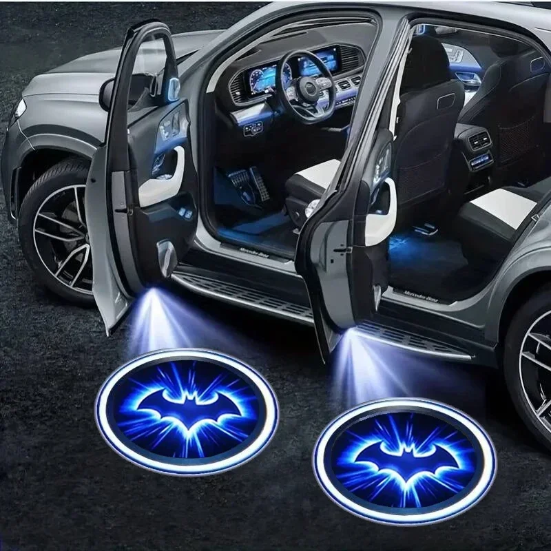 2PC Wireless Car Bat Logo Door - Industrial Laser Projection ulasan dan harga