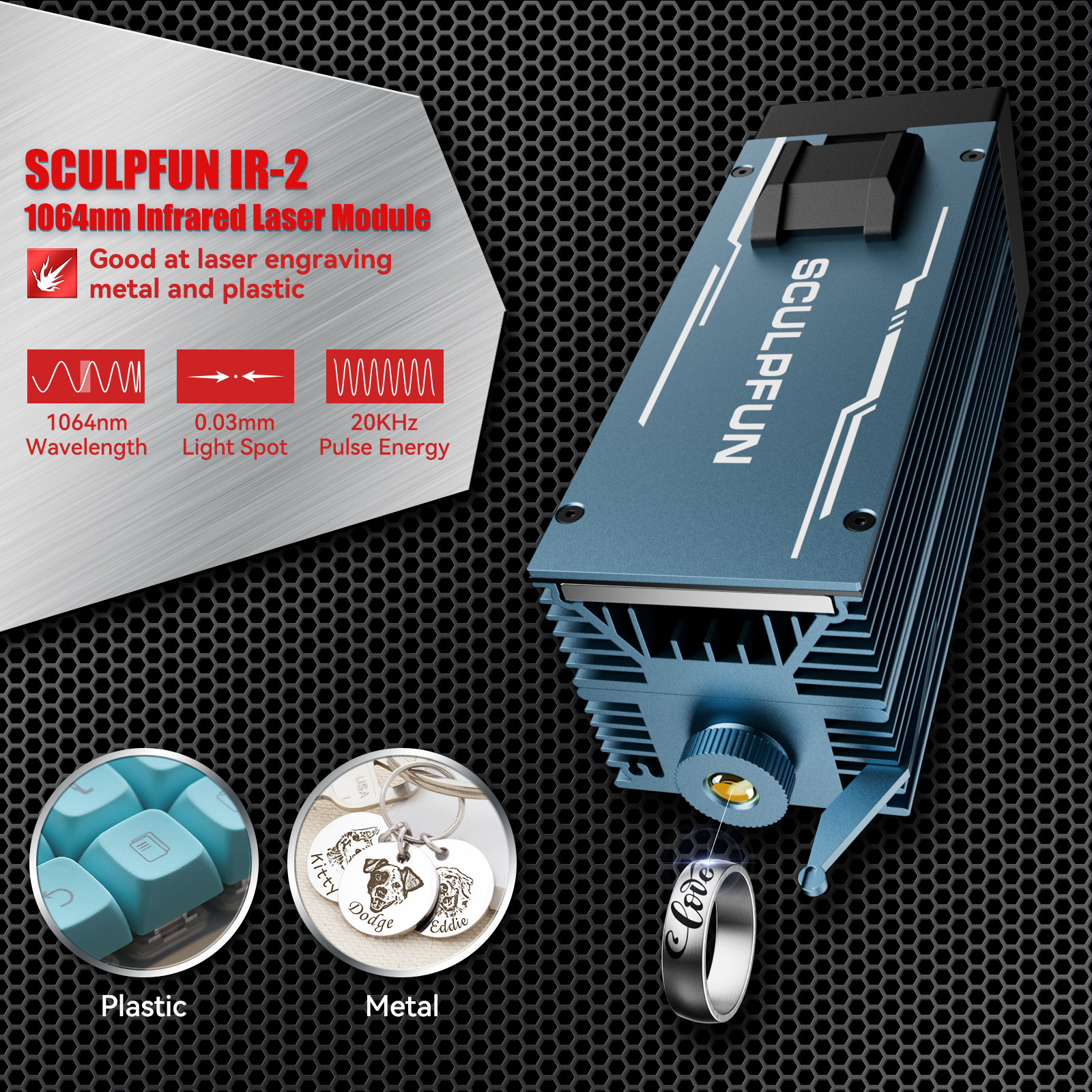SCULPFUN 1064nm 2W Infrared La - Diode Laser Module ulasan dan harga