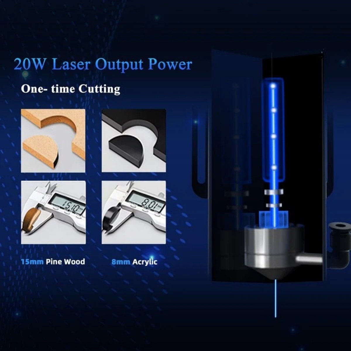 Longer RAY5 20W Laser Engraver - Diode Laser Module ulasan dan harga