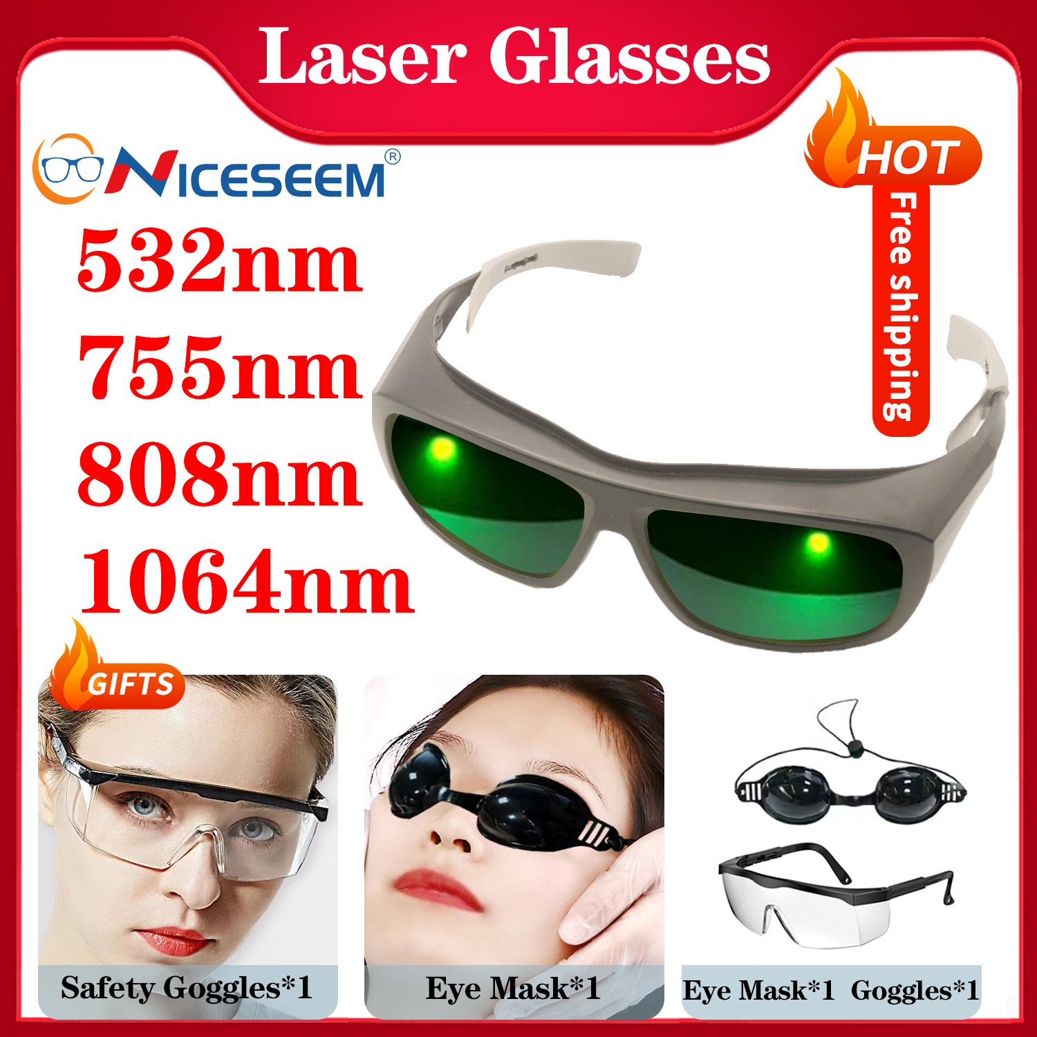 Laser Protective Glasses Hair  - Laser Safety Goggles ulasan dan harga