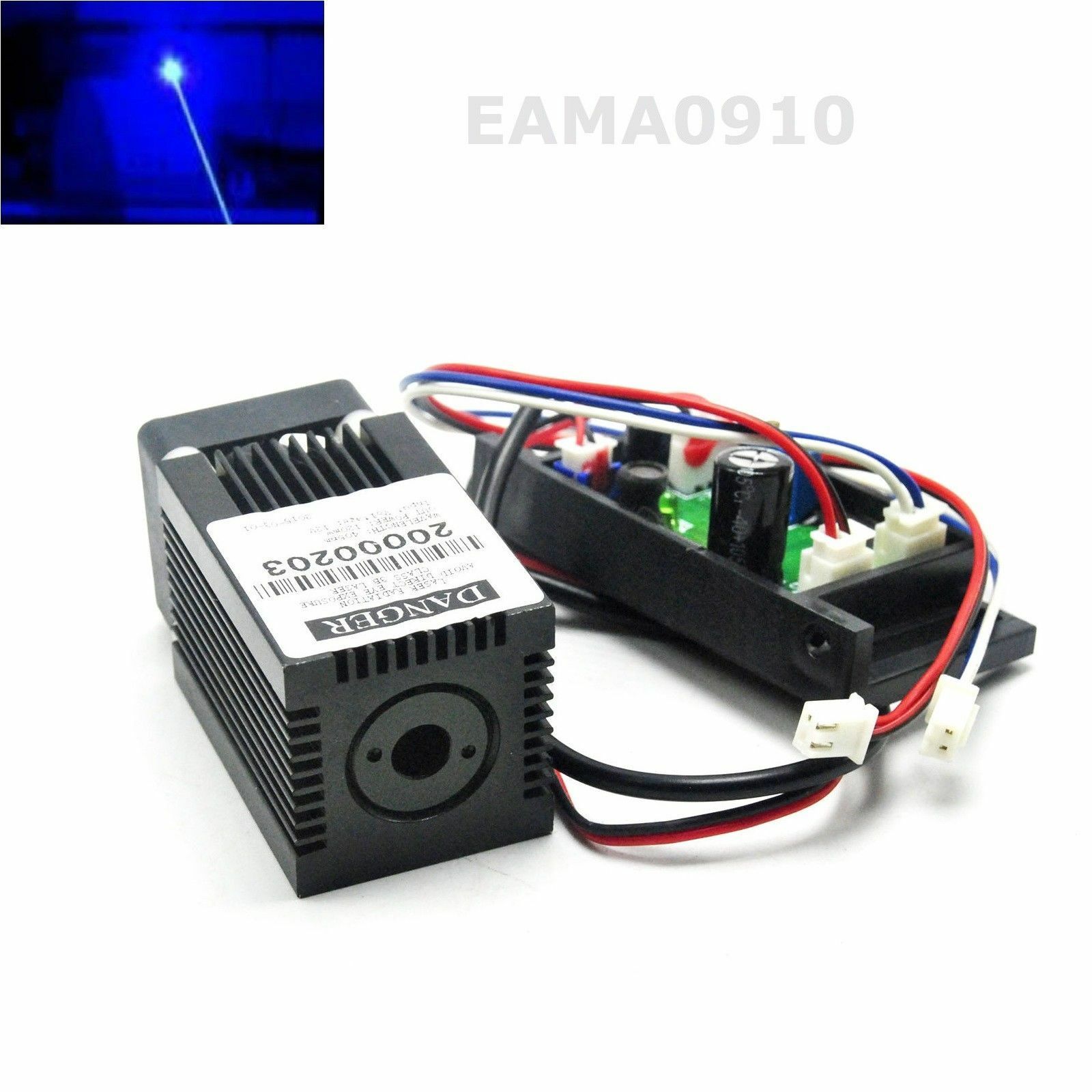 445nm 450nm 300mW 12V Blue Dot - Diode Laser Module ulasan dan harga