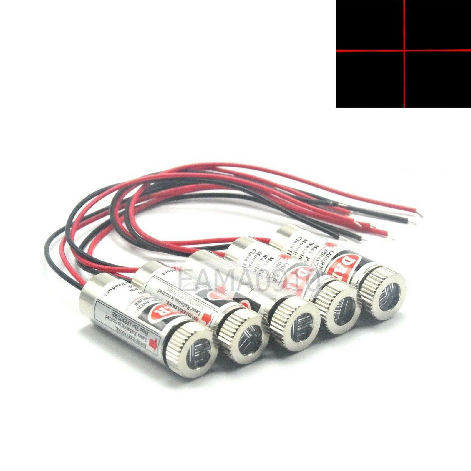 5pcs Focusable 3-5V 650nm 5mW  - Diode Laser Module ulasan dan harga