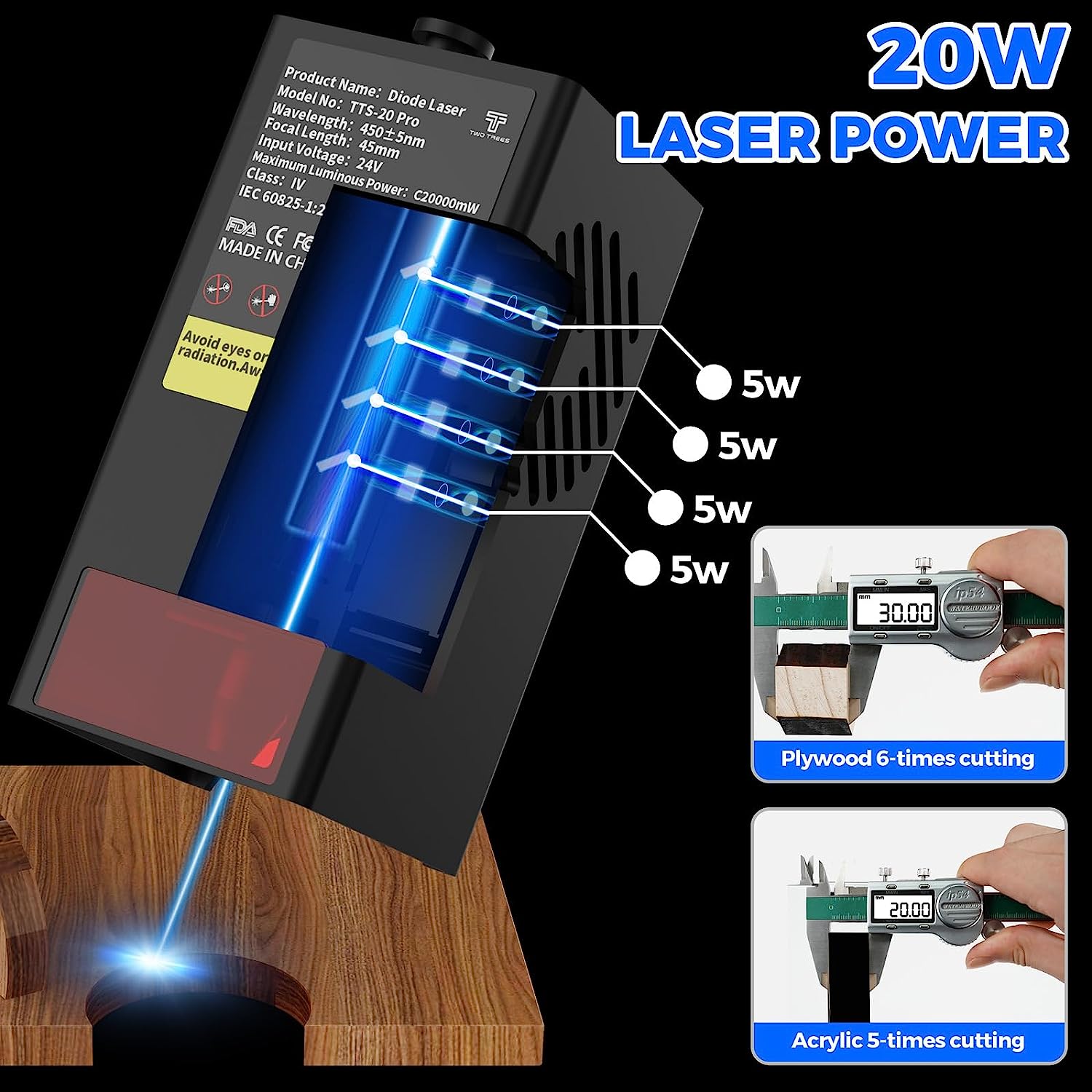 TWOTREES TTS-20 Pro 20W Metal  - Industrial Laser Equipment ulasan dan harga
